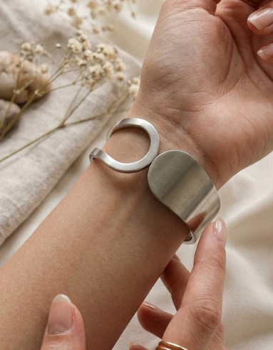 Brazalete Paloma Plata