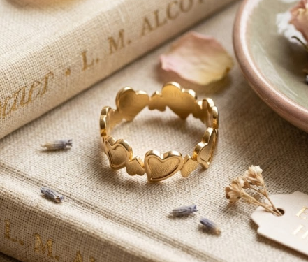 Anillo Corazones