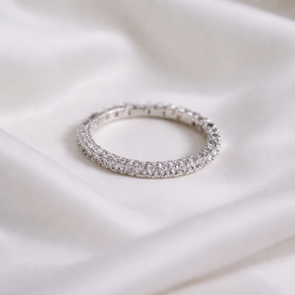 Anillo Piedra Plata Diamante