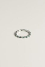 Anillo Piedra Plata Verde