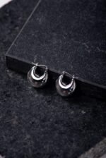 Aretes Media Luna color Plata - Image 2