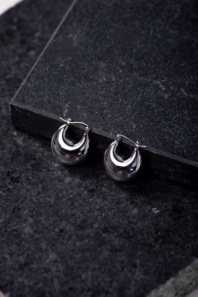 Koral (126 de 149) Aretes Media Luna color Plata - Image 2