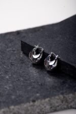 Aretes Media Luna color Plata - Image 3