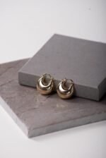 Aretes Media Luna color Oro - Image 2