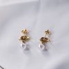 Aretes Lazo de Amor con Perla