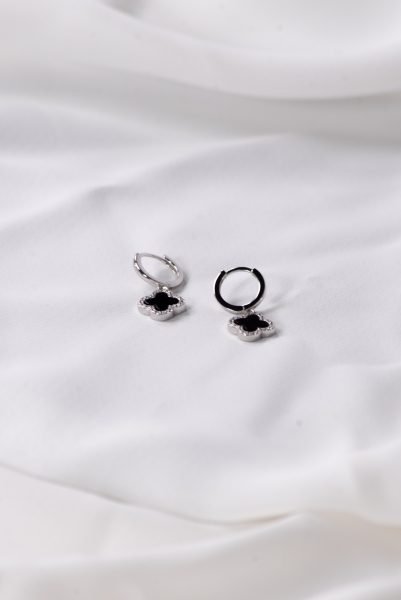 KoralJoyeria (334 de 368) Aretes Trébol Negro - Image 1